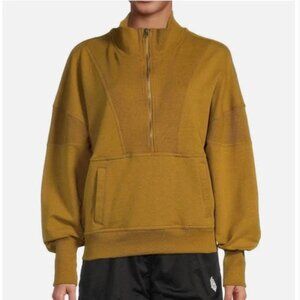 Free People Movement Large Zip Up cropped Sweatshirt